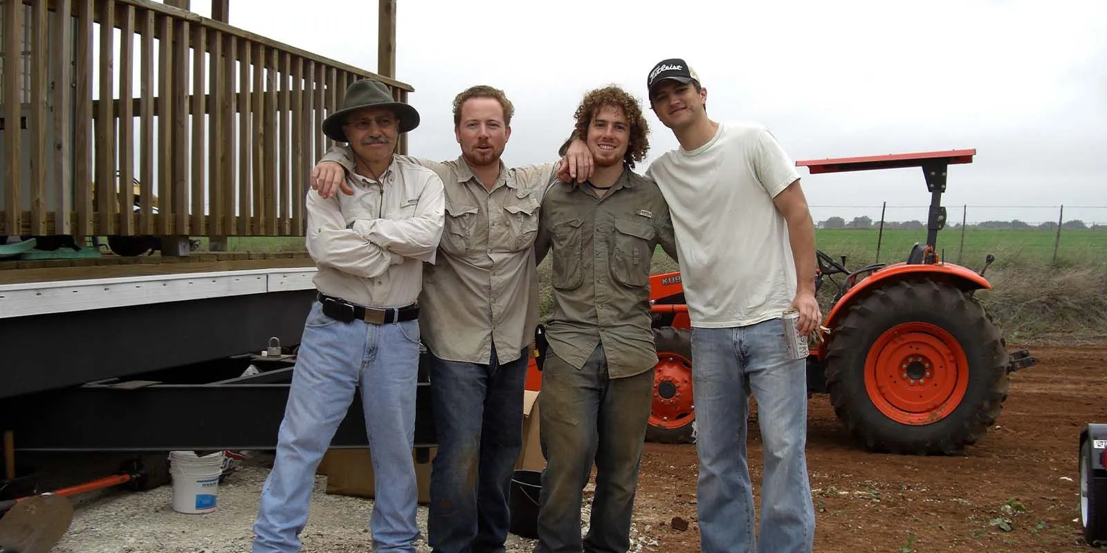 Hilmy Cellars team in the vineyard